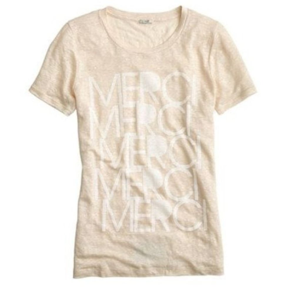 J Crew Merci Tee Linen
